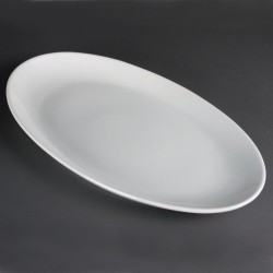 Olympia Whiteware Diepe Ovale Schaal 50cm - Porselein Wit