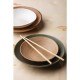 Olympia Build A Bowl Platte Kom Aardebruin 25x4,5cm - Steengoed (Set van 4)