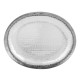 Olympia Gehamerde Ovale Schaal RVS - 280x230mm Zilver