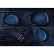 Olympia Luna aardewerk driehoekige borden middernachtblauw 207x158mm (6 stuks)