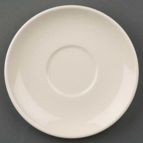 Olympia Ivory stapelbare schotels (12 stuks) - Crème Porseleinen Schotel
