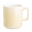 Olympia Fondant koffiekoppen lemon geel 170 ml – set van 6 – porselein