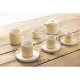 Olympia Fondant koffiekoppen lemon geel 170 ml – set van 6 – porselein