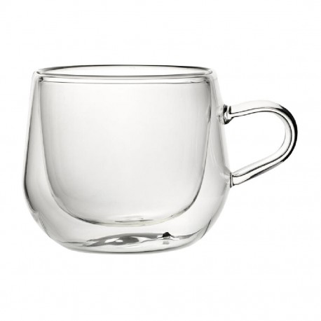 Utopia Dubbelwandige Boeddha Mok 39cl – Set van 6 – Helder Glas