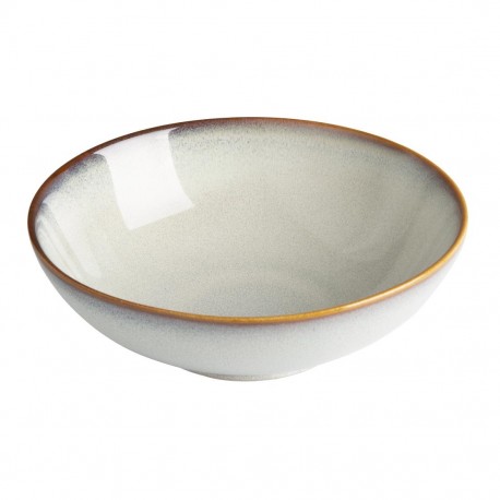 Olympia Drift Grijze Effen Coupeschalen 205mm – Set van 4