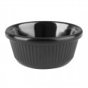 Olympia Kristallon melamine ramekins geribbeld zwart 2,8cl - set van 12
