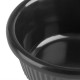 Olympia Kristallon melamine ramekins geribbeld zwart 2,8cl - set van 12