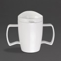 Olympia Kristallon Heritage drinkbeker met deksel 300ml wit (4 stuks)