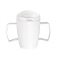 Olympia Kristallon Heritage drinkbeker met deksel 300ml wit (4 stuks)