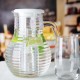 Olympia Kristallon Kan met Koelbuis Polycarbonaat Geribbeld 1600ml