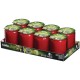Bolsius Starlight Kaars Rood – 8 Stuks Glazen Kaarsenpot