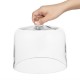 Olympia Glazen Koepel 200x170mm – Heldere Stolp voor Taartpresentatie