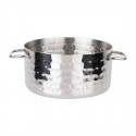 Olympia Mini Serveerpan Gehamerd RVS 460ml - Presentatie Braadpan Zilver