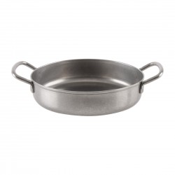 Olympia Vintage Presenteerschaal met Dubbele Handgreep 150mm - RVS Zilver
