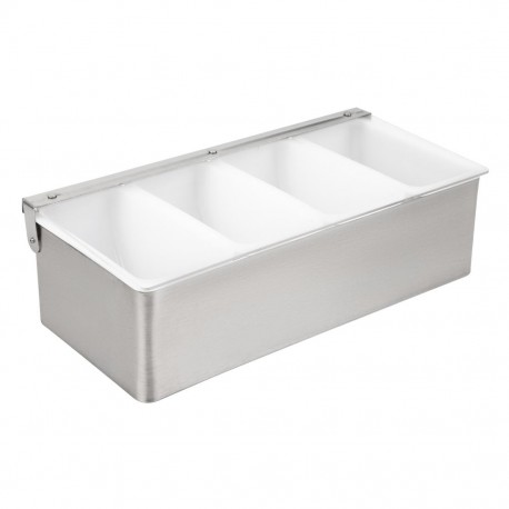 Beaumont 4-delige RVS Garnituur Houder – Zilver