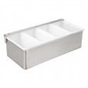 Beaumont 4-delige RVS Garnituur Houder – Zilver
