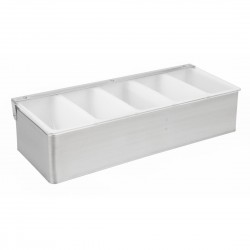 Beaumont 5-delige RVS Garnituur Houder - Zilver