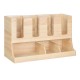 Olympia Cup en Sausstation Hevea Hout – Bruine Bekerhouder 450x120x240mm