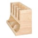 Olympia Cup en Sausstation Hevea Hout – Bruine Bekerhouder 450x120x240mm