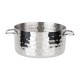 Olympia Mini Serveerpan Gehamerd RVS 675ml – Presentatieschaal Zilver