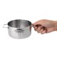 Olympia Mini Serveerpan Gehamerd RVS 675ml – Presentatieschaal Zilver