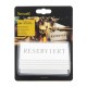 Securit Reserveringstafelstandaard 'Reserviert' - Wit Kunststof met Zwart Lettertype (Box 5)