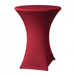 Samba Stretch Statafelhoes Bordeaux D2 – Elastische Tafelrok voor Statafels