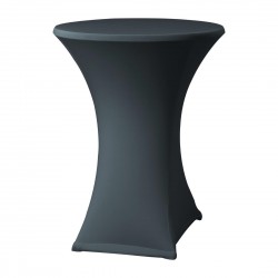 Samba Stretch Statafelhoes Antraciet D2 - Attends Tafelrok voor Statafels