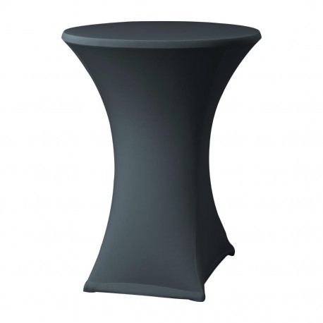 Samba Stretch Statafelhoes Antraciet D2 - Attends Tafelrok voor Statafels
