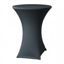 Samba Stretch Statafelhoes Antraciet D2 - Attends Tafelrok voor Statafels