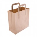 Fiesta Green gerecyclede bruine papieren draagtassen klein (250 stuks)