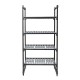 Cambro stelling 183cm hoog 4 planken - 54cm diep - 91,5cm breed