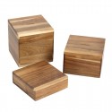 Olympia Frames acaciahouten buffetverhogers (Set van 3)