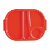Olympia Kristallon polycarbonaat schaaltje met vakken klein rood 322mm