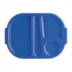 Olympia Kristallon polycarbonaat schaaltje met vakken klein blauw 322mm