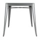 Bolero vierkante bistro tafel grijs 66cm