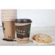 Fiesta Green composteerbare koffiebekers enkelwandig bruin 34cl (50 stuks)