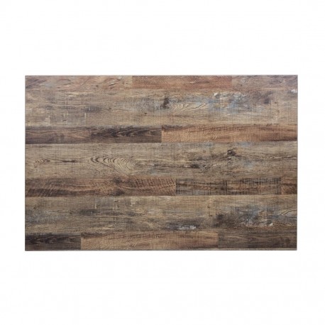 Bolero voorgeboord rechthoekig tafelblad Urban Dark 1100x700mm