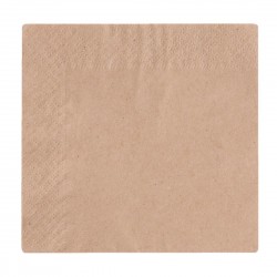 Vegware composteerbare ongebleekte cocktailservetten 24cm