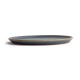 Olympia Canvas ronde borden met smalle rand blauw graniet 26,5cm