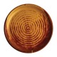 Olympia Canvas ronde borden met smalle rand roestoranje 18cm