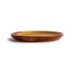 Olympia Canvas ronde borden met smalle rand roestoranje 18cm