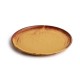 Olympia Canvas ronde borden met smalle rand roestoranje 26,5cm