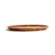 Olympia Canvas ronde borden met smalle rand roestoranje 26,5cm