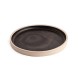 Olympia Canvas platte ronde borden zwart 18cm