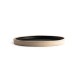 Olympia Canvas platte ronde borden zwart 18cm