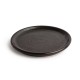 Olympia Canvas ronde borden met smalle rand zwart 18cm