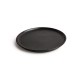 Olympia Canvas ronde borden met smalle rand zwart 26,5cm