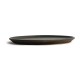Olympia Canvas ronde borden met smalle rand groen 26,5cm
