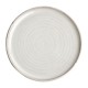 Olympia Canvas ronde borden met smalle rand wit 26,5cm